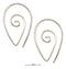 Silver Earrings Sterling Silver Wire Spiral Teardrop Earrings JadeMoghul Inc.