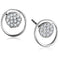 Stud Earrings For Women 3W669 Rhodium Brass Earrings with AAA Grade CZ