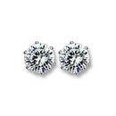 Silver Earrings Stud Earrings For Women 415101 Rhodium Brass Earrings with AAA Grade CZ Alamode Fashion Jewelry Outlet