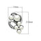 Silver Earrings Stud Earrings For Women LO1970 Rhodium White Metal Earrings with Synthetic Alamode Fashion Jewelry Outlet