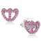 Stud Earrings For Women LO3231 Rhodium Brass Earrings with Crystal