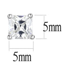 Silver Earrings Stud Earrings For Women LO4084 Rhodium Brass Earrings with AAA Grade CZ Alamode Fashion Jewelry Outlet