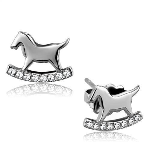 Stud Earrings For Women TK2153 Stainless Steel Earrings with Crystal