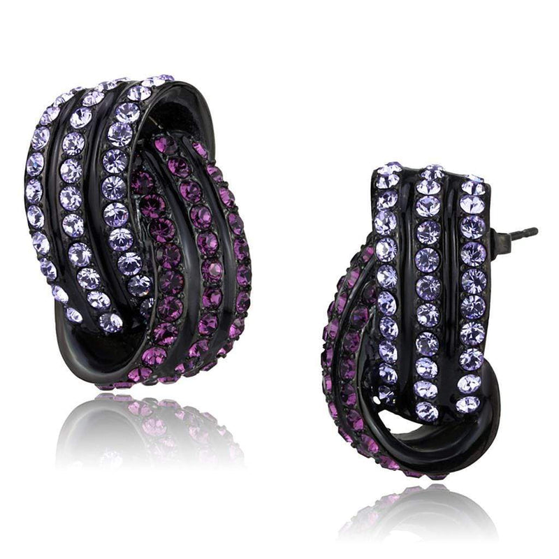 Stud Earrings For Women TK2269 - Stainless Steel Earrings with Crystal