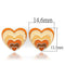 Silver Earrings Stud Earrings For Women TK234 Stainless Steel Earrings Alamode Fashion Jewelry Outlet