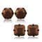 Stud Earrings For Women TK2443 Two Tone Light Brown Stainless Steel Earrings