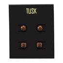 Stud Earrings For Women TK2443 Two Tone Light Brown Stainless Steel Earrings