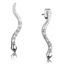 Stud Earrings Set 3W1051 Rhodium Brass Earrings with AAA Grade CZ