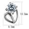 Stud Earrings TK2147 Stainless Steel Earrings with AAA Grade CZ