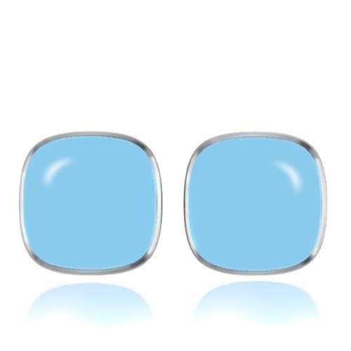 Stud Earrings TK277 Stainless Steel Earrings with Epoxy in No Stone