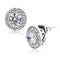 Silver Earrings Stud Earrings TK3103 Stainless Steel Earrings with AAA Grade CZ Alamode Fashion Jewelry Outlet