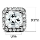 Stud Earrings TK3477 Stainless Steel Earrings with AAA Grade CZ