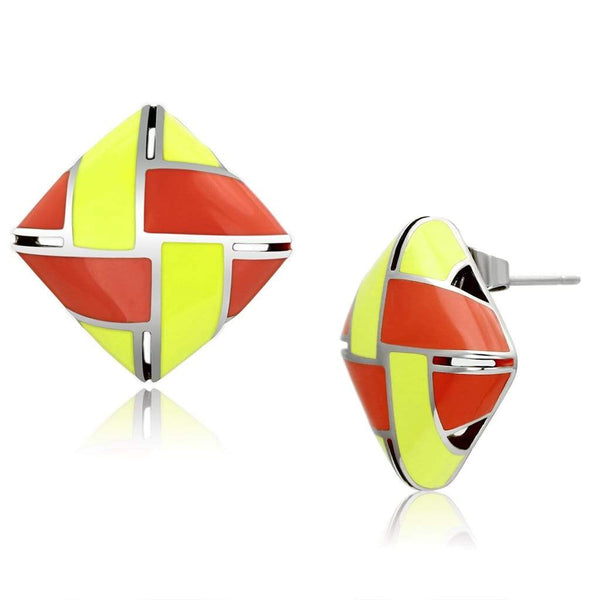 Stud Earrings TK897 Stainless Steel Earrings with Epoxy