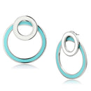 Stud Earrings TK916 Stainless Steel Earrings with Epoxy