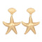 Summer Ocean Element Women Shell Starfish Shaped Earrings