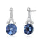 Top Grade Creative Design Popular Crystal Iron Tower Shiny Women Party Earrings