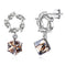 Trendy Style High Quality Exquisite Geometric Shiny Crystal S925 Silver Swarovski Element Earrings