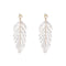 Tropical Style Fashion Women Acrylic Leaf Pattern Drop Earrings