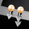 Unique Asymmetric Design Geometric Arrow Shape Silver Earrings
