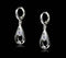 Silver Earrings Unique Designed High Quality Shiny Silver Drop Sharp Clip Earrings TIY