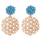 Silver Earrings Vintage Style Candy Color Tiny Beads Handmade Earrings TIY
