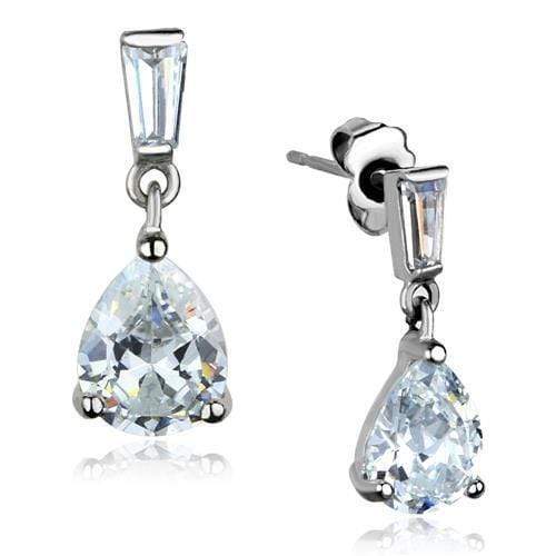 Wedding Earrings TK1804 Stainless Steel Earrings with AAA Grade CZ