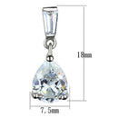 Wedding Earrings TK1804 Stainless Steel Earrings with AAA Grade CZ