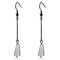 Wedding Earrings TK2381 Black - Stainless Steel Earrings with Synthetic