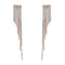 Women Shine Rhinestone Exaggerated Long Tassel Party Earrings