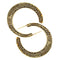 Women Vintage Style Anti-color Plated Alloy Carving Hoop Earrings