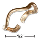 12 KARAT GOLD FILLED WAVY TOE RING-Silver Jewelry Rings-JadeMoghul Inc.