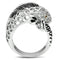 3W234 Rhodium Brass Ring with CZ