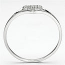 925 Silver Ring TS073 Rhodium 925 Sterling Silver Ring with AAA Grade CZ