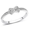 925 Silver Ring TS075 Rhodium 925 Sterling Silver Ring with AAA Grade CZ