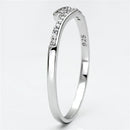 925 Silver Ring TS077 Rhodium 925 Sterling Silver Ring with AAA Grade CZ