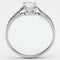 925 Silver Ring TS080 Rhodium 925 Sterling Silver Ring with AAA Grade CZ