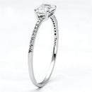 925 Silver Ring TS082 Rhodium 925 Sterling Silver Ring with AAA Grade CZ