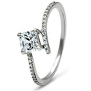 925 Silver Ring TS083 Rhodium 925 Sterling Silver Ring with AAA Grade CZ
