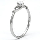 925 Silver Ring TS085 Rhodium 925 Sterling Silver Ring with AAA Grade CZ