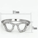 925 Silver Ring TS086 Rhodium 925 Sterling Silver Ring with AAA Grade CZ