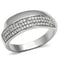 925 Silver Ring TS089 Rhodium 925 Sterling Silver Ring with AAA Grade CZ