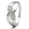 925 Silver Ring TS090 Rhodium 925 Sterling Silver Ring with AAA Grade CZ