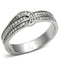 925 Silver Ring TS091 Rhodium 925 Sterling Silver Ring with AAA Grade CZ