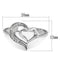 925 Silver Ring TS093 Rhodium 925 Sterling Silver Ring with AAA Grade CZ