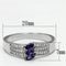 925 Silver Ring TS104 Rhodium 925 Sterling Silver Ring with AAA Grade CZ