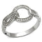 925 Silver Ring TS105 Rhodium 925 Sterling Silver Ring with AAA Grade CZ