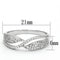 925 Silver Ring TS108 Rhodium 925 Sterling Silver Ring with AAA Grade CZ