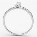 925 Silver Ring TS112 Rhodium 925 Sterling Silver Ring with AAA Grade CZ