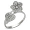 925 Silver Ring TS114 Rhodium 925 Sterling Silver Ring with AAA Grade CZ