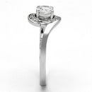 925 Silver Ring TS116 Rhodium 925 Sterling Silver Ring with AAA Grade CZ